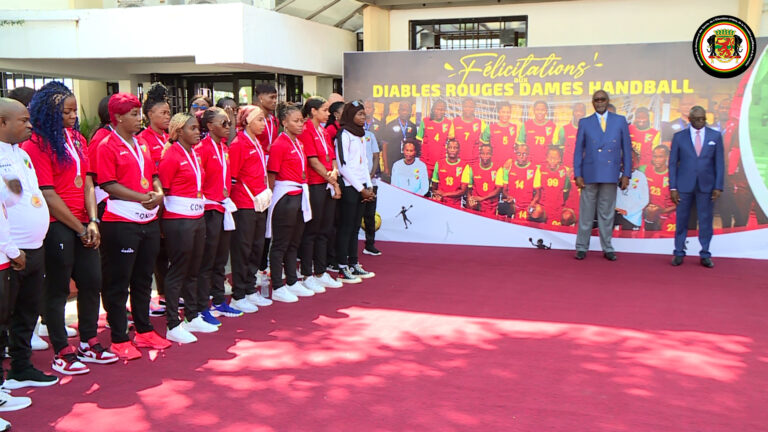 Réception des médaillées de bronze CAN Handball 2022