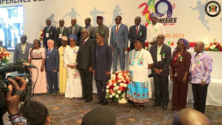 LA CLÔTURE DES TRAVAUX DE LA 39ÈME SESSION MINISTÉRIELLE DE LA CONFÉRENCE DES MINISTRES DE LA JEUNESSE ET DES SPORTS DE LA FRANCOPHONIE.
