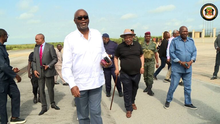 DESCENTE DU MINISTRE AU SITE D&rsquo;AUBEVILLE