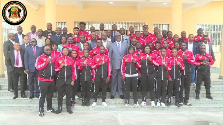 RECEPTION DES DIABLES ROUGES DE JUDO PAR LE MINISTRE DE LA JEUNESSE ET DES SPORTS, DE L&rsquo;EDUCATION CIVIQUE, DE LA FORMATION QUALIFIANTE ET DE L&rsquo;EMPLOI.